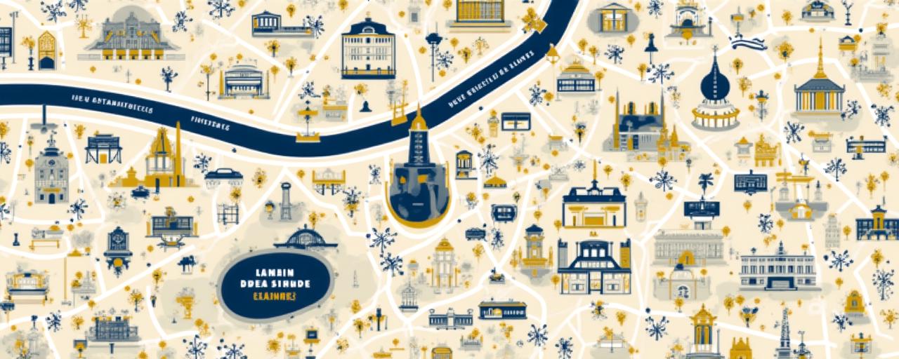 Carte illustrée montrant 8 Rue Buffon à Paris